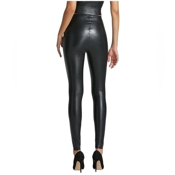 Commando Faux Leather Legging In Black Size Large Petite - Picture 7 of 10
